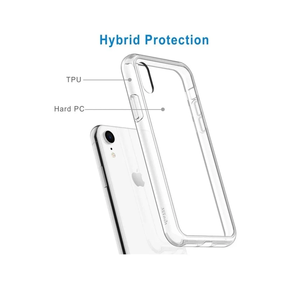 New JETech Case for iPhone XR 6.1-Inch, Non-Yellowing Shockproof Phone Bumper Co
